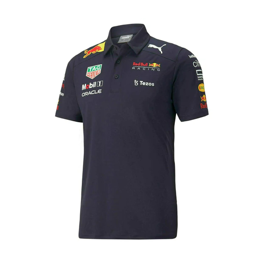 CMC Motorsports高质量高级红牛赛车F1男子2022团队Polo Shirt Navy海军