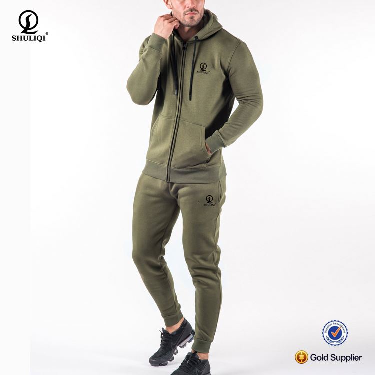 训练和慢跑运动服类型和聚酯/棉花材料定制纯汗西装