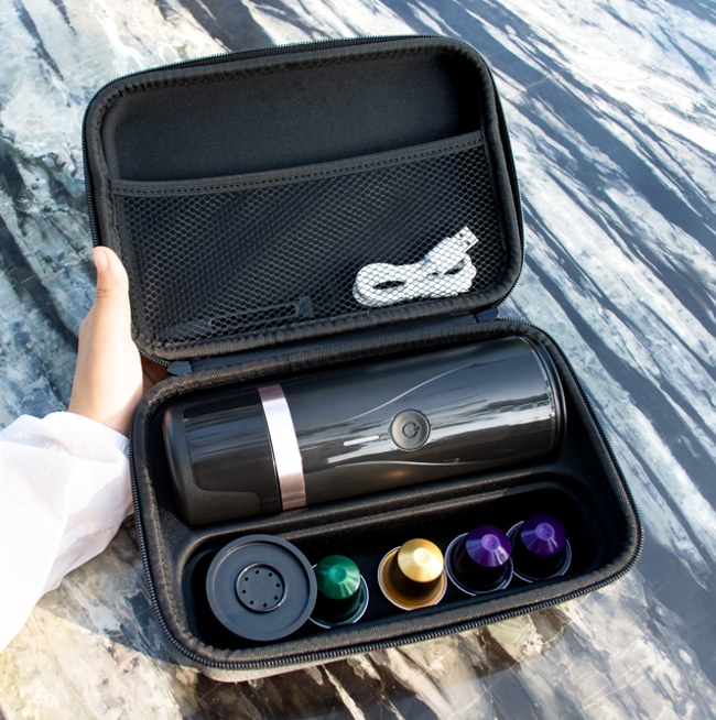 销售的OEM自定义徽标便携式咖啡机，用于旅行商务办公室办公室户外使用流行的智能家具