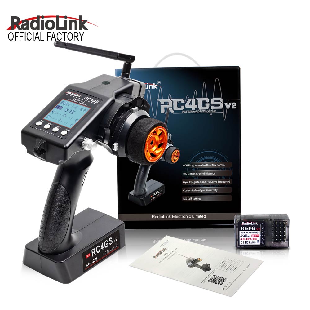 最热门的项目Radiolink 2.4GHz RC4GS V3 RC 5CH发射机实时遥测高速远程RC无线电遥控玩具