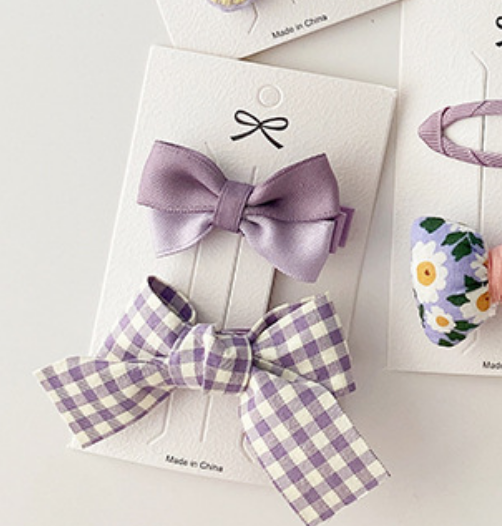 Kyii儿童女孩弓头发剪辑韩国婴儿公主头发配件102A003