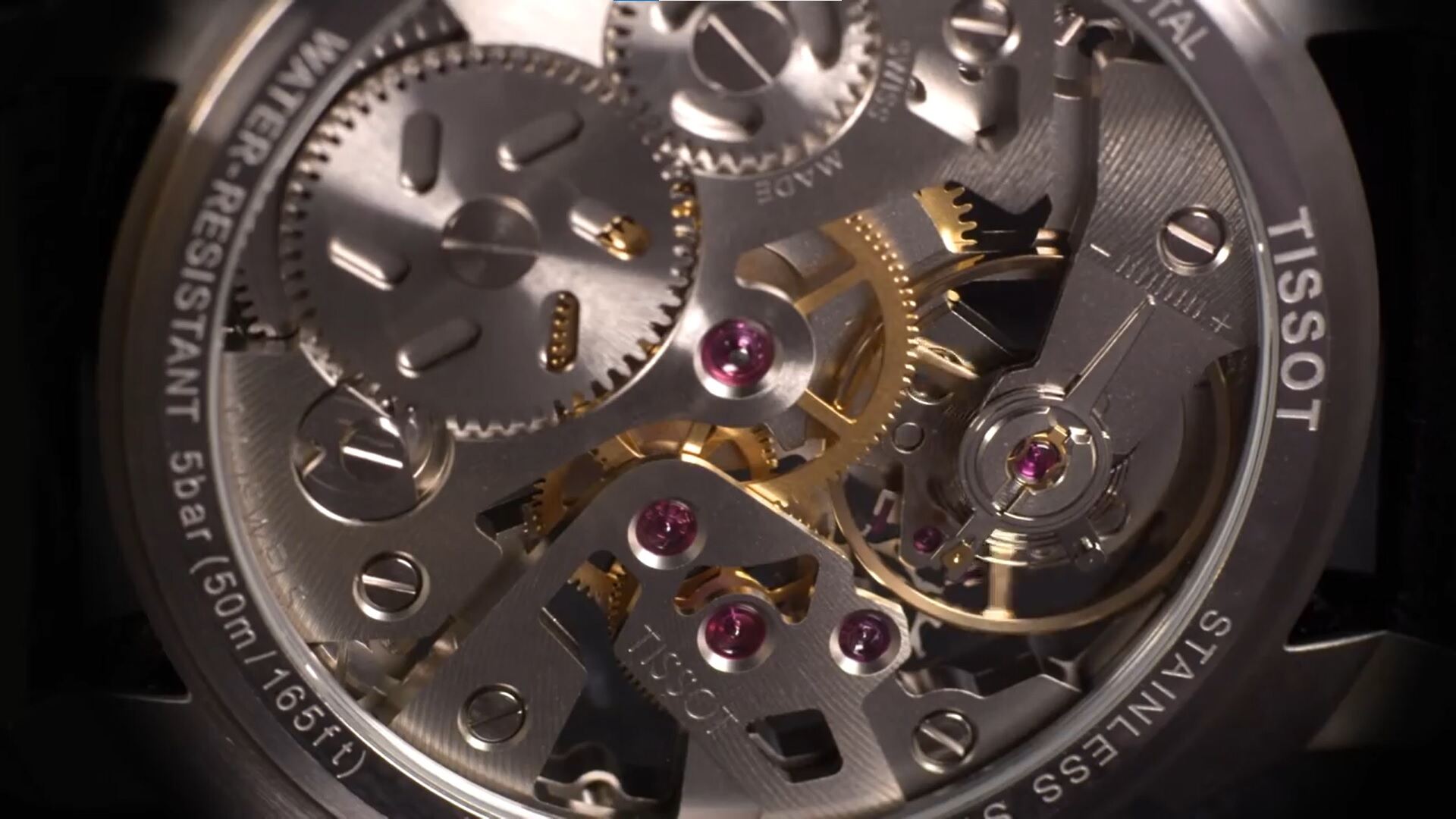 透明t-Complection Squelette机械手表（T0704051641100）