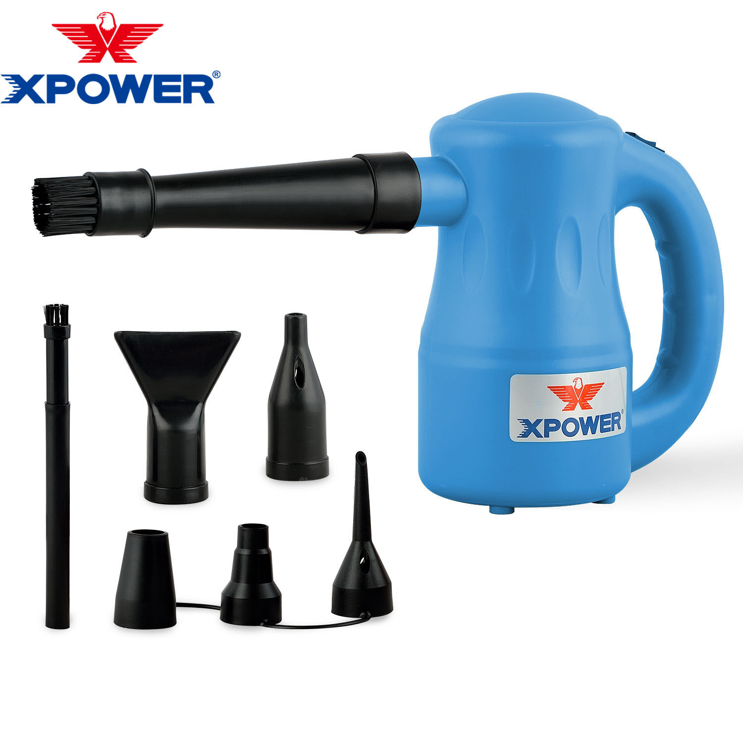 XPower气动器550W电动气鼓计算机清洁鼓风机灰尘真空吸尘器家庭汽车清洁剂迷你碳空气duster
