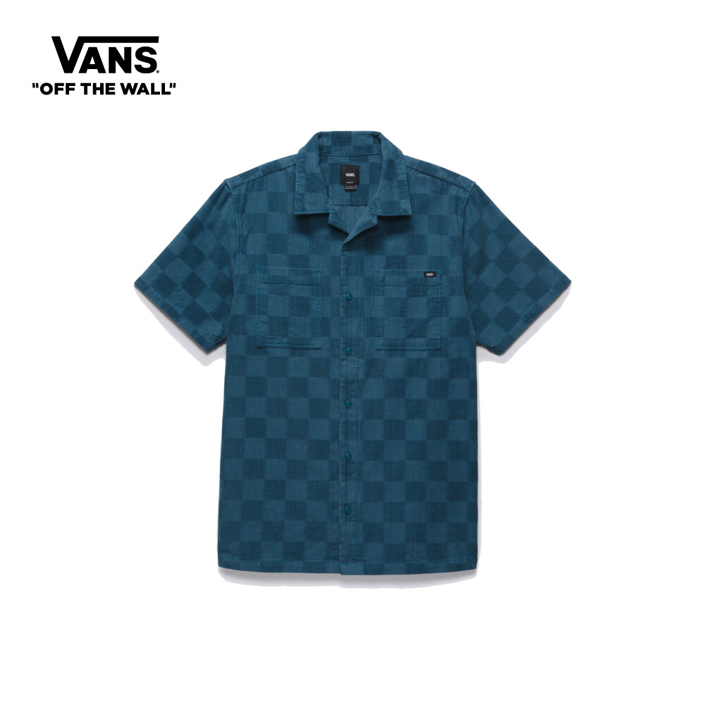 Vans Pavelski短袖衬衫男士蓝色vn0007x3br41