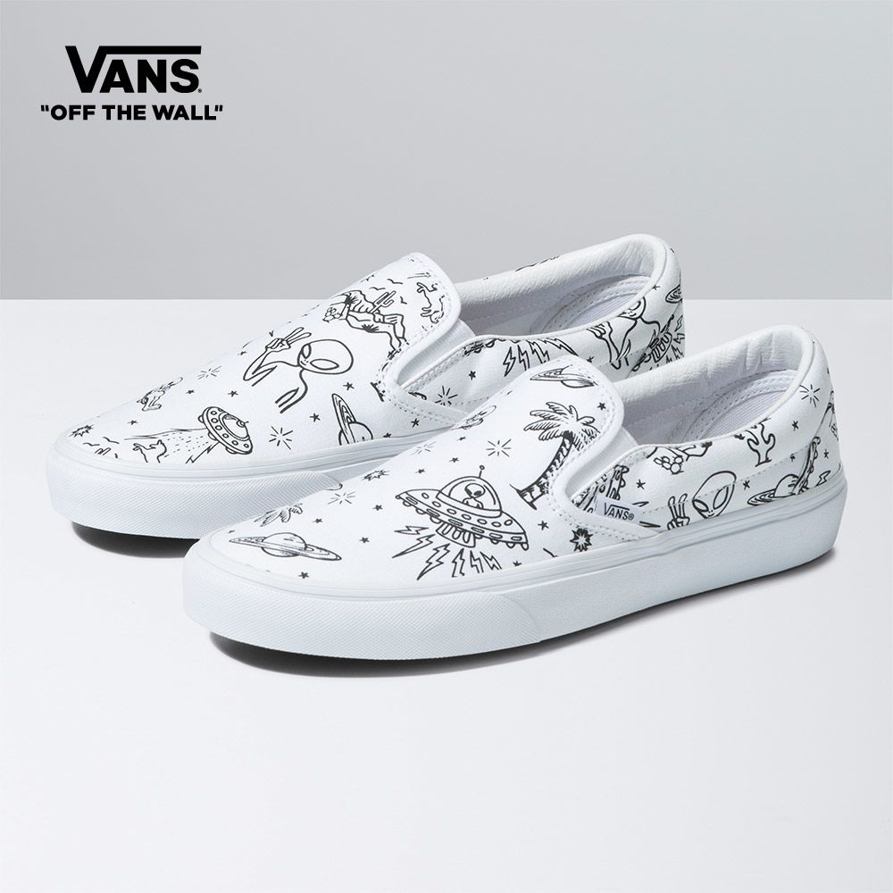 VAN身份不明的U-Paint Classic Slip-On Men（Unisex US大小）白色VN0A5JMHWHP1