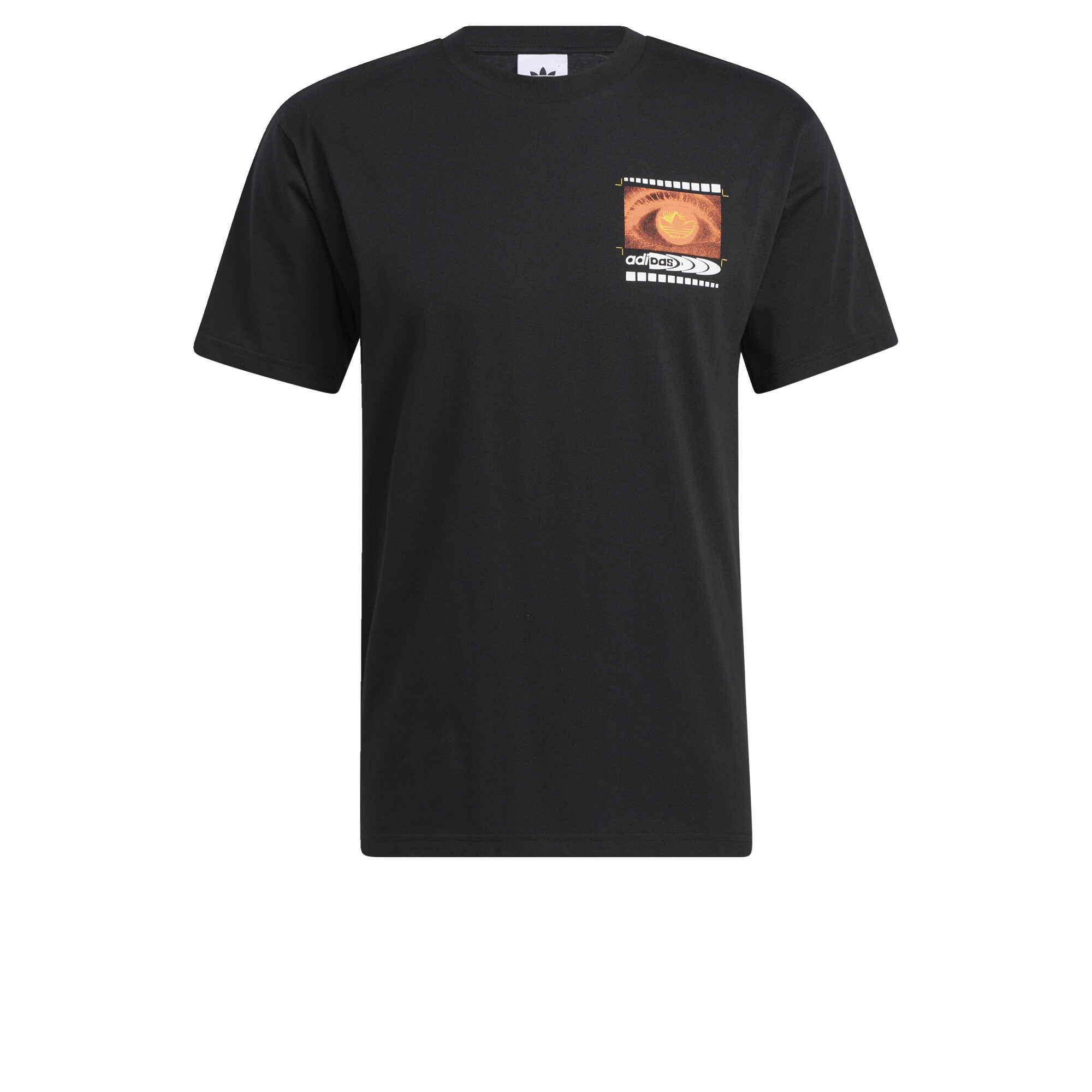 adidas生活方式高台上Trefoil Vision Tee Tee Man黑色HI2991