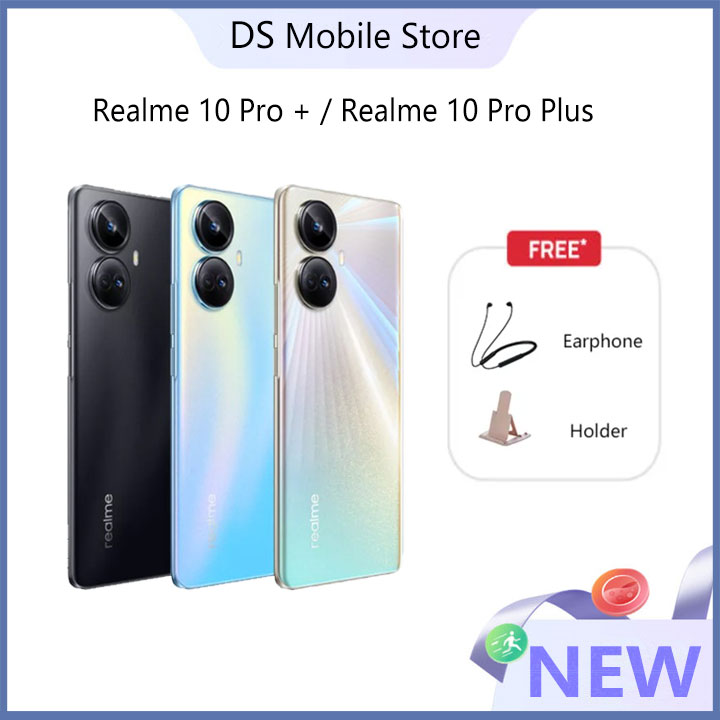 新的原始领域10 Pro + / Realme 10 Pro / Realme 10 Realme Phone 67W FHD +弯曲的屏幕点焦点1080八核NFC NFC 108MP 5000MAH 1年本地保修