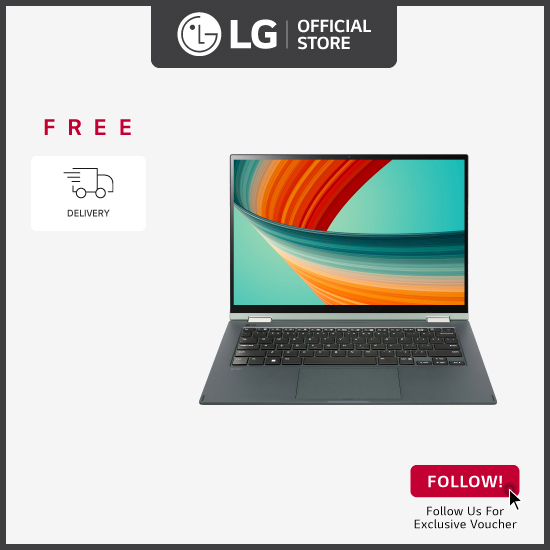 LG 14T90R 14.0“ 2in1克笔记本电脑，带13th genIntel®Core™i7处理器，16GB RAM / 512GB SSD +免费送货