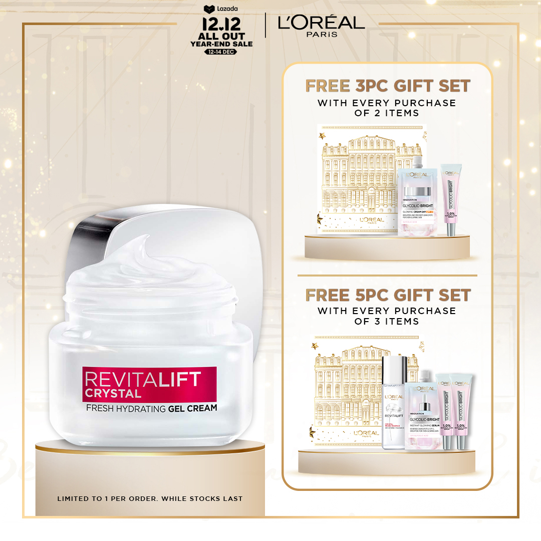 L'Oreal Paris Revitalift Crystal凝胶奶油50ml（油控制）