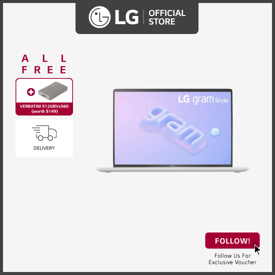 LG 14Z90RS克样式14“ WQXGA + Anti-Glare OLED显示屏，带有13th genIntel®Core™i5处理器，16GB RAM和512GB NVME NVME™Gen 4，带双SSD +免费送货 +免费送货免费verbatim 512GB VX560外部SSD*wort*wort*