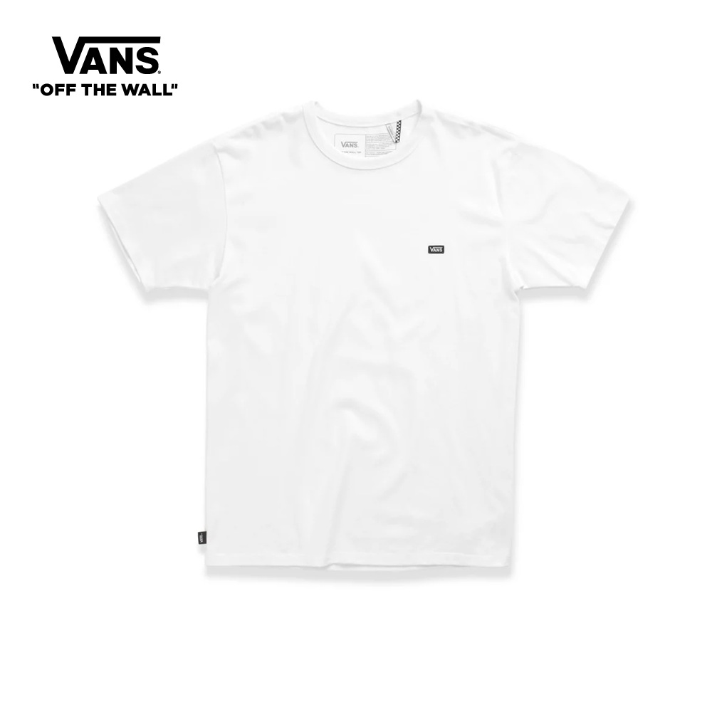 Vans of the Wall Classic T恤T恤男人白色VN0A49R7WHT1