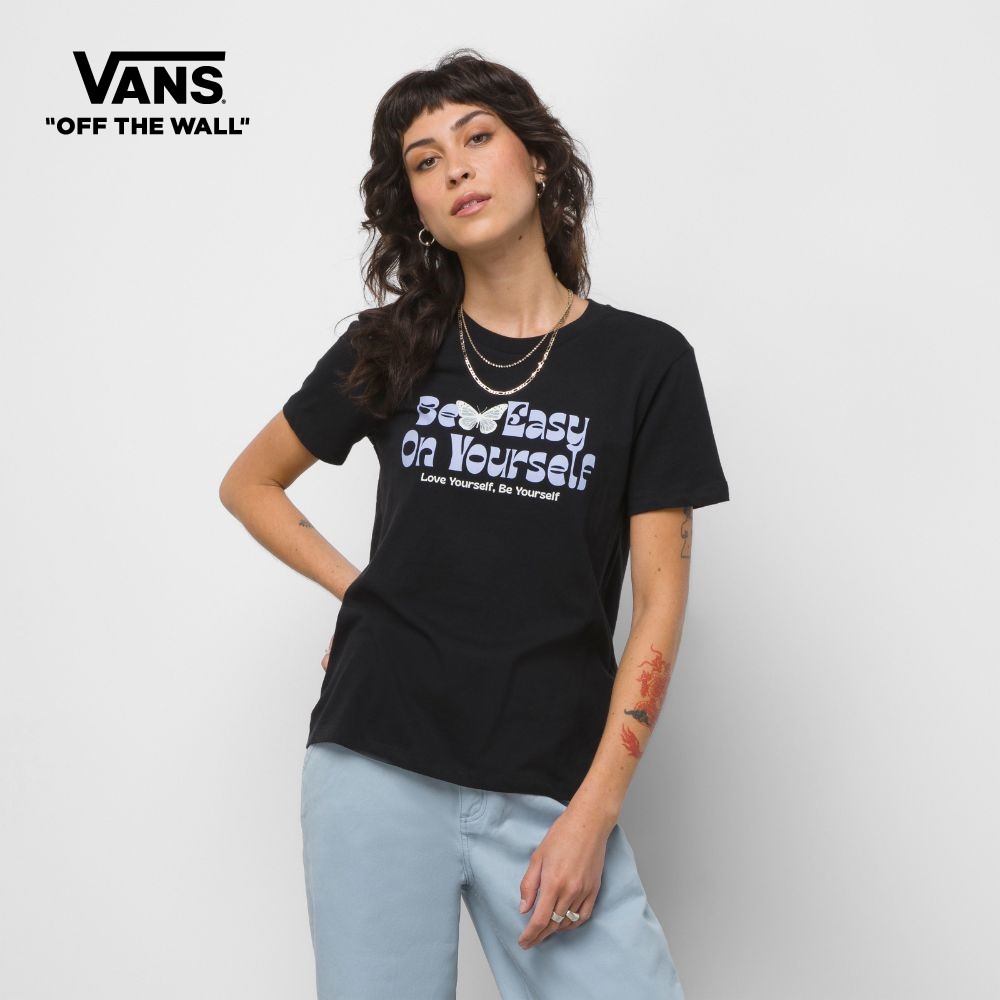 Vans Team Wellness短袖船员T恤女性黑色VN00044QBLK1