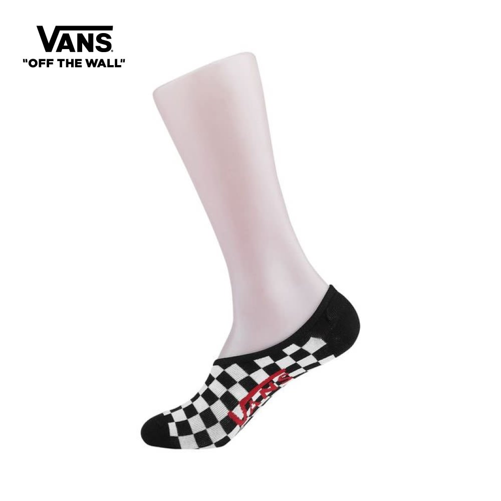 Vans Checkerboard Super No Show Socks 6.5-9.5 1PK男士黑色VN0001O27051