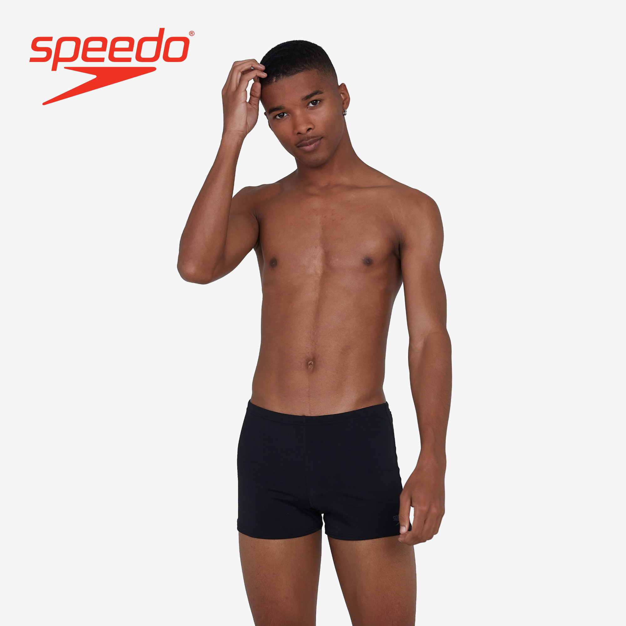 Speedo Essentials Endurance + Aquashort男士泳装 - 黑色-8-125070001