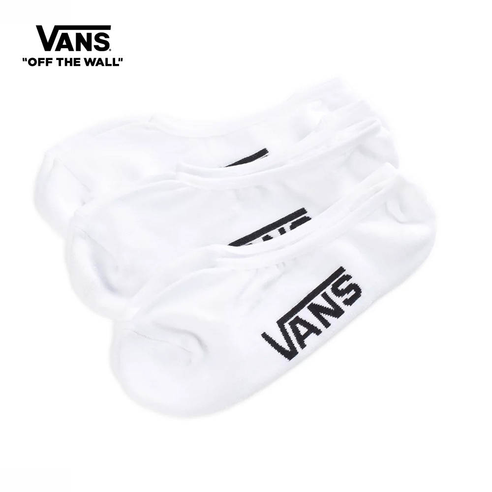 Vans Classic Super No Show（6.5-9，3pk）男士袜子白色vn000xs9wht1