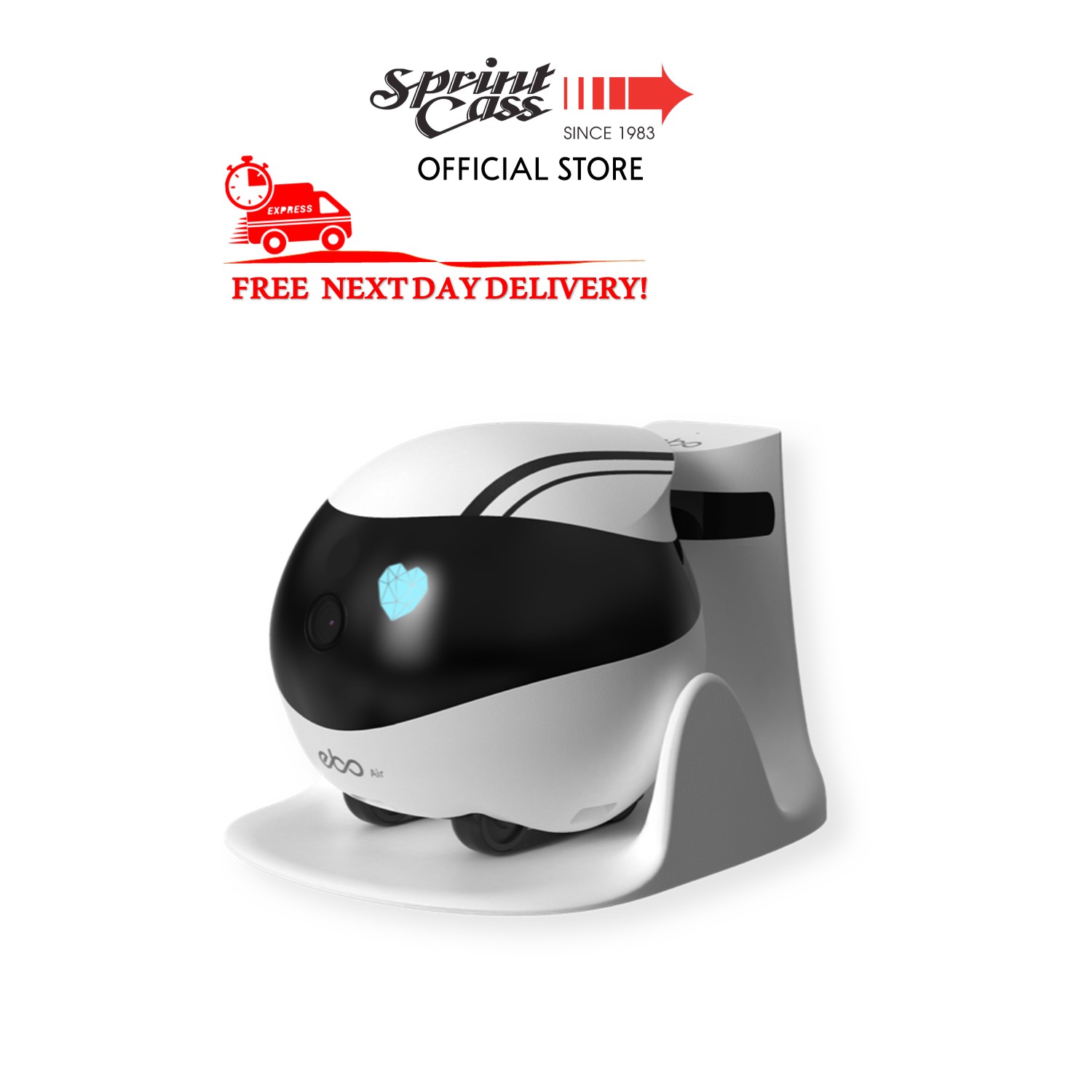 Enabot EBO Air AI驱动的移动凸轮用于室内安全