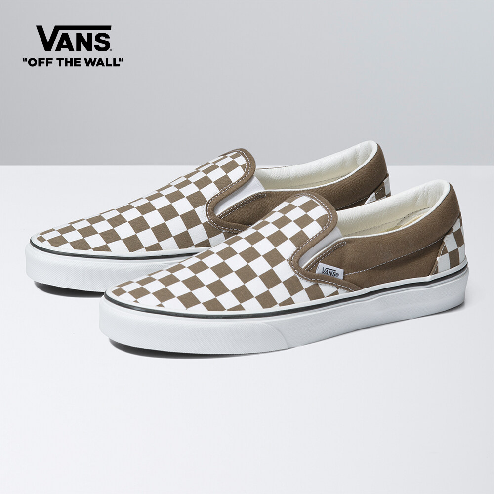 Vans Color Theory Classic Slip-On运动鞋男士（UNISEX US大小）棕色VN0A7Q5D1NU1