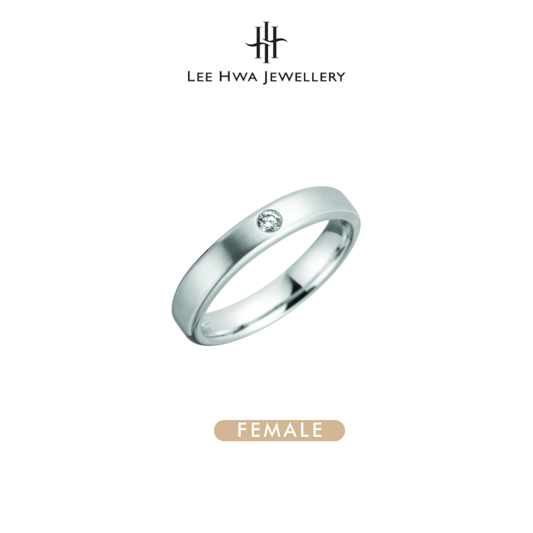 Lee HWA Jewelry Pure Love Women and Men Wedding Band