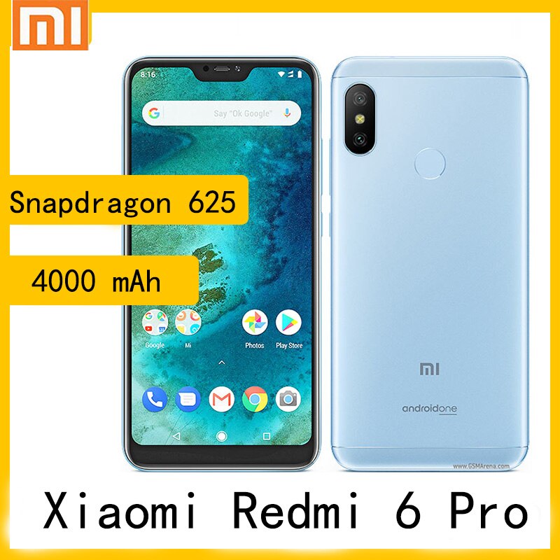 小米Redmi 6 Pro智能手机1080 x 2280像素Snapdragon 625 4000 mah