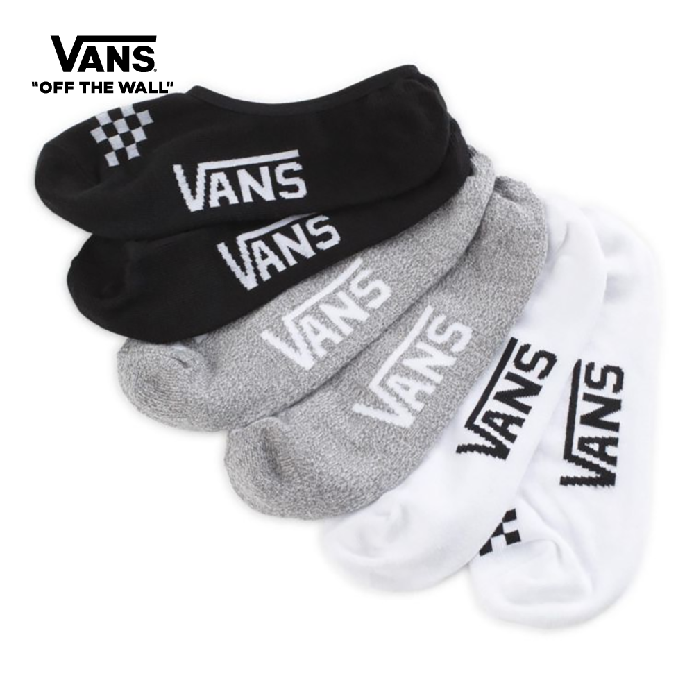 Vans Classic分类的CANOODLE袜子（6.5-10，3包）女士美国袜子和紧身裤白色VN0A48HJ44481