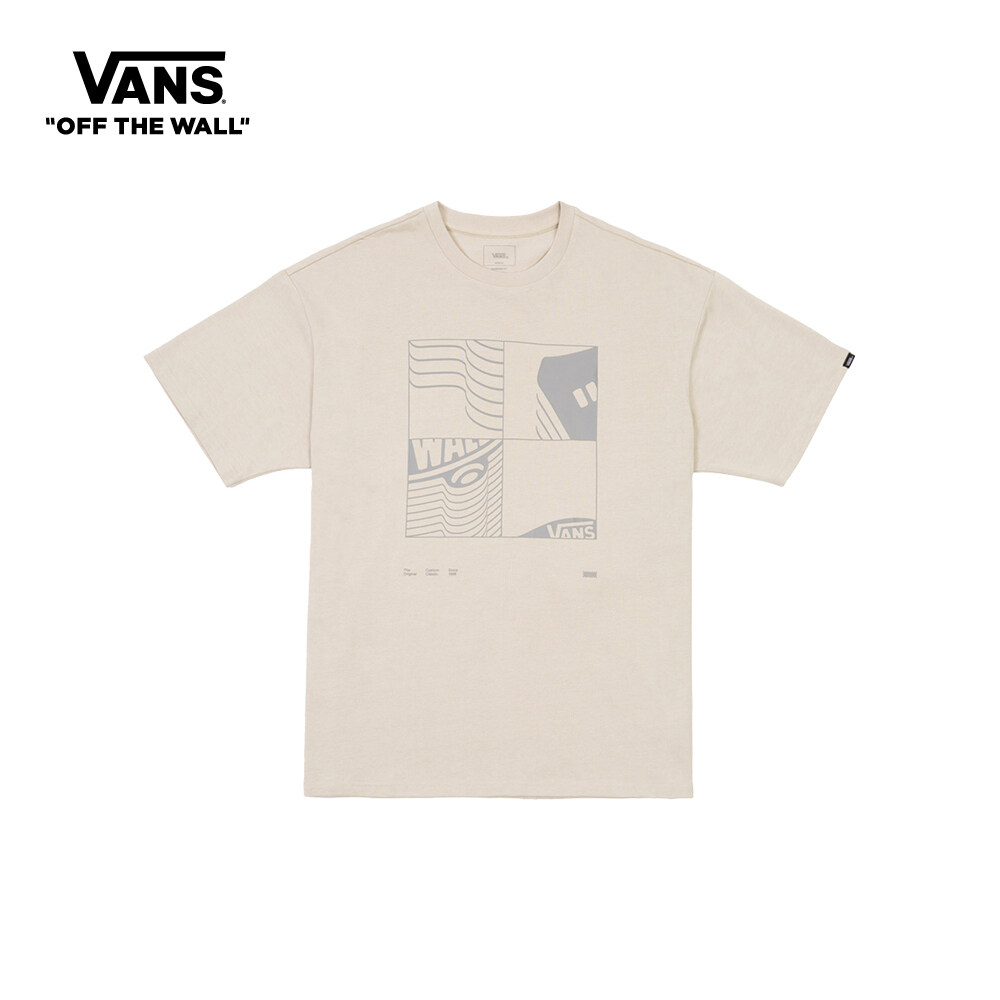 Vans Merch徽标徽标短袖T恤男士米色VN0009ZV2N11