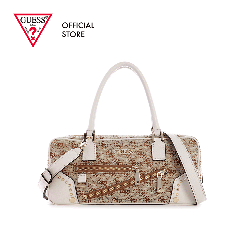 猜猜女士的弗兰基弗兰基·布朗徽标东西萨切尔顶部手柄袋