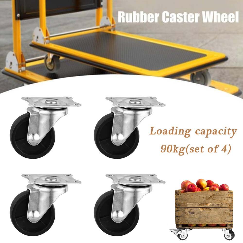 45mm 90kg 360°办公椅五金橡胶家具重型家具脚轮辊轮旋转脚轮