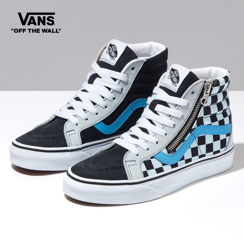 Vans Sk8-Hi重新发行侧邮政邮政编码男士（UNISEX US大小）蓝色vn0007nz9km1