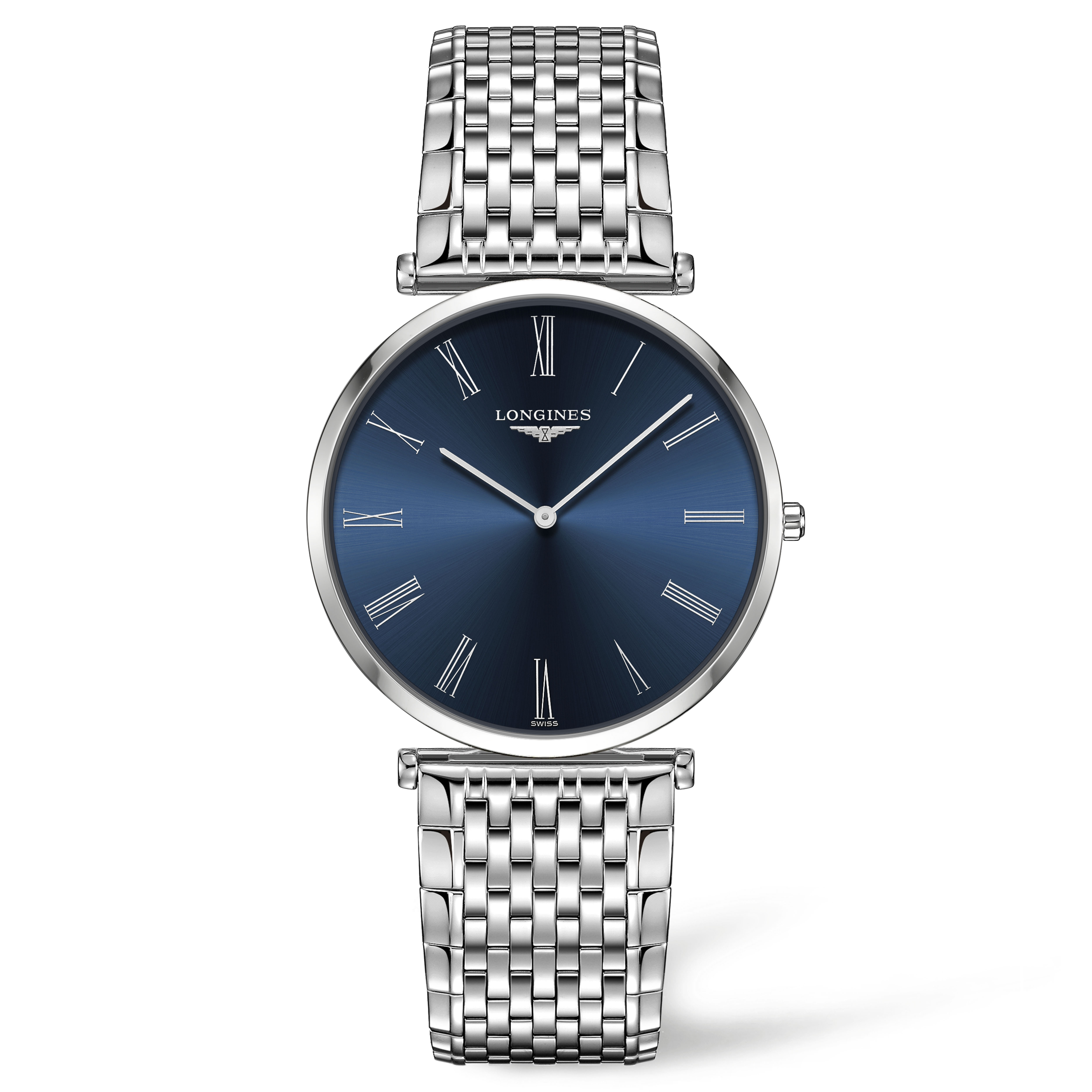 朗恩斯男子手表的伟大经典l4.755.4.94.6