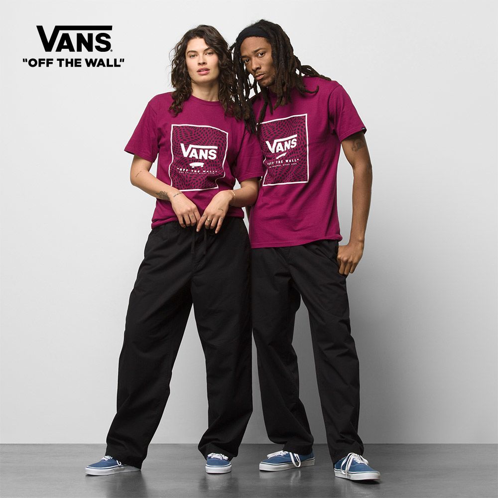 Vans Range宽松锥形弹性腰部裤子男士黑色VN00000DBLK1