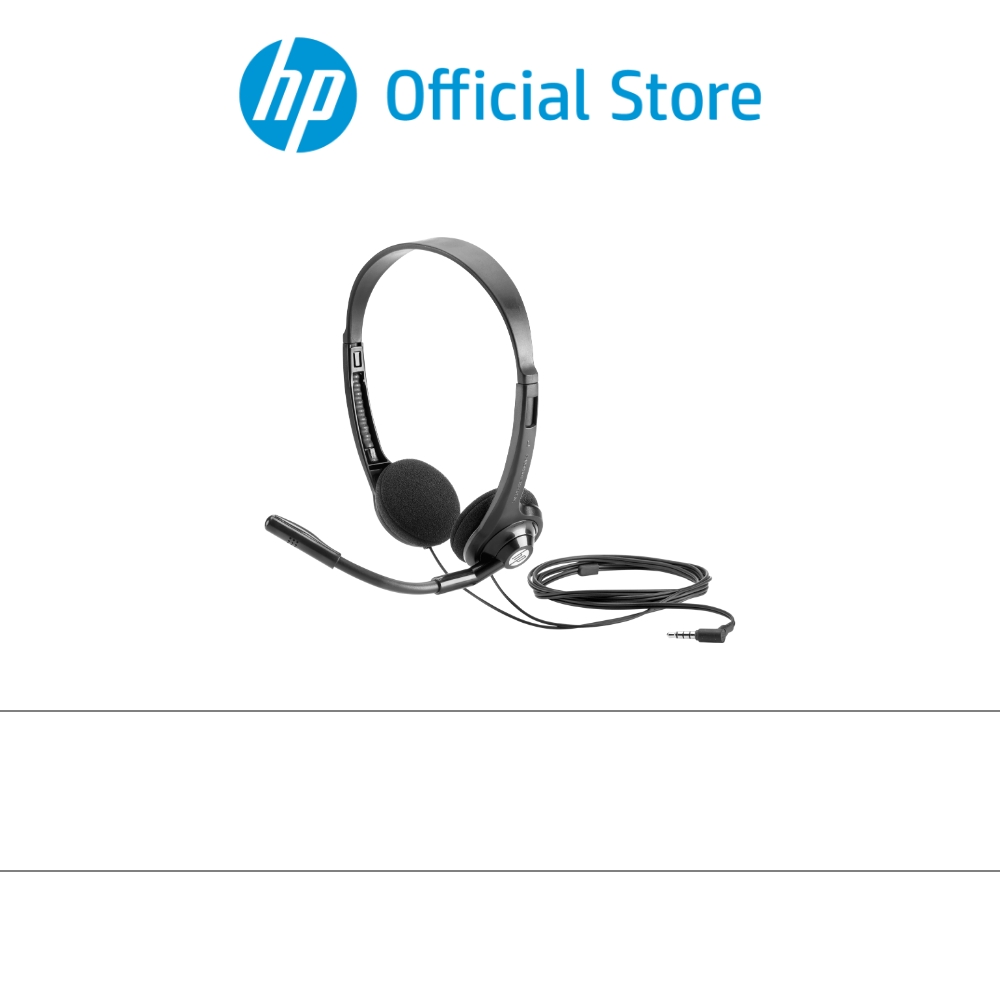 有线3.5毫米立体声动臂麦克风黑色耳机150