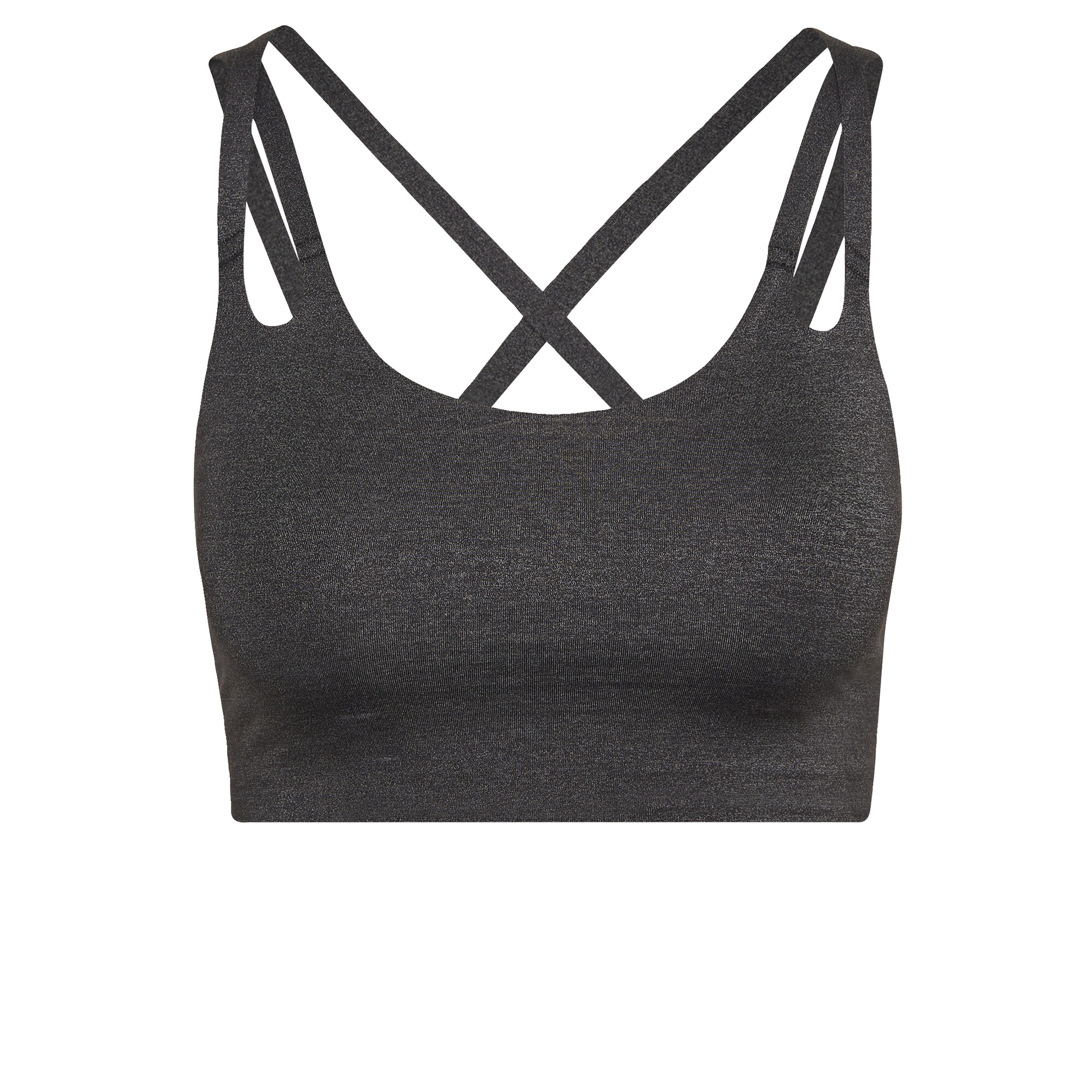 adidas培训瑜伽豪华工作室灯 - 支持火胸罩女性黑色HC3718