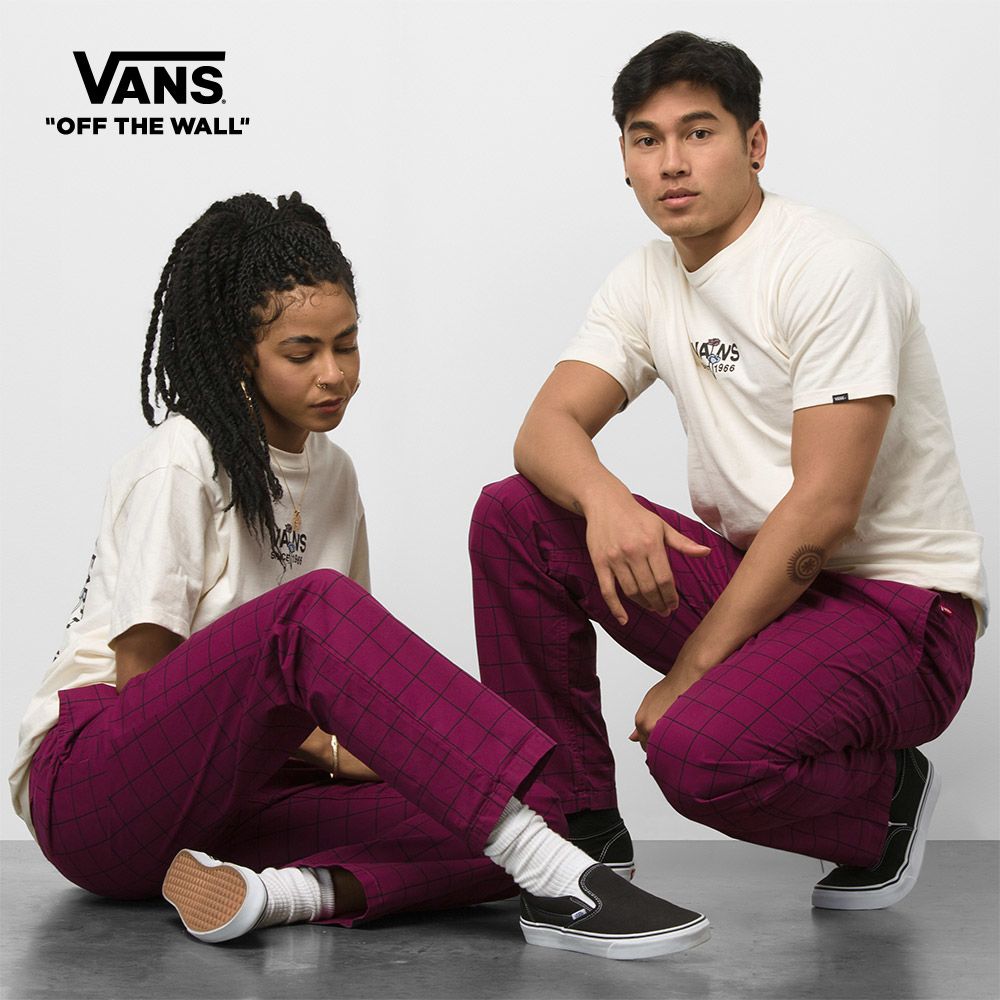 货车范围松散的锥形弹性腰部裤子紫色VN0000ACY7Y1