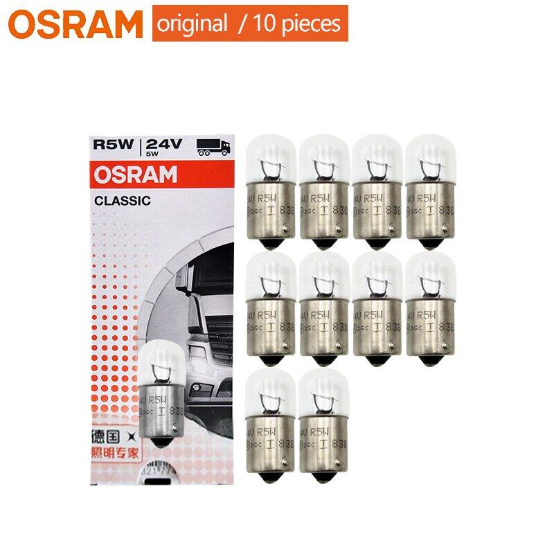 OSRAM 10W 24V R10W 5637卡车标准停车灯位置灯OEM自动信号灯泡原始灯（10pcs）