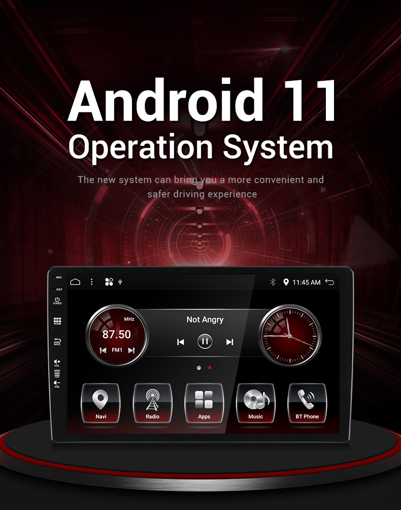 Ekleva 2 Toyota Corolla Altis E170 E180 2014-2016 CARPLAY CARPLAY CAR MULTIMEDIA HEAD UNIT 2DIN GPS 4G免费礼品后置摄像头和麦克风