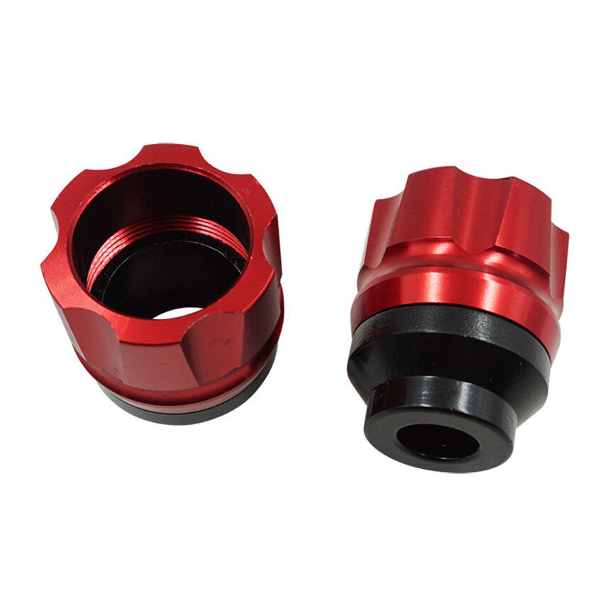 2个PCS通用摩托车框架滑块杯铝合金前叉杯倒下摩托车踏板车