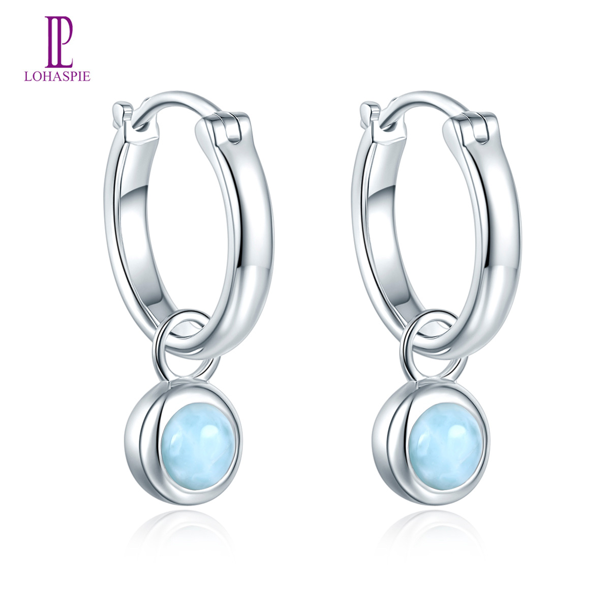 925 Sterling Silver Gem Opal Dropped Women's Hanging Earrings Gift Dropped Change