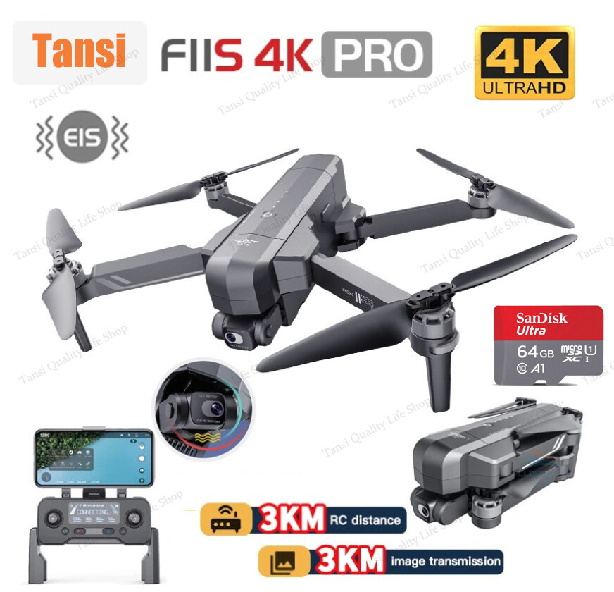 3 km tramsmission SJRC F11S 4K Pro/F11 4K Pro Drone 5G GPS相机EIS EIS 2轴抗震动gimbal fpv FPV无刷QUADCOPTER PROFESSTER FROSSICY F11 RC RC QUADCOPTER