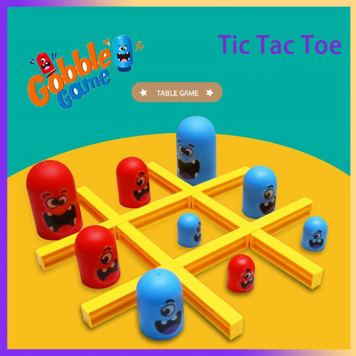 Gobblet Gobblers家庭棋盘游戏玩具| Tic Tac Toe XO Chess |亲子搞笑益智游戏|大脑预告片|给孩子的生日聚会礼物