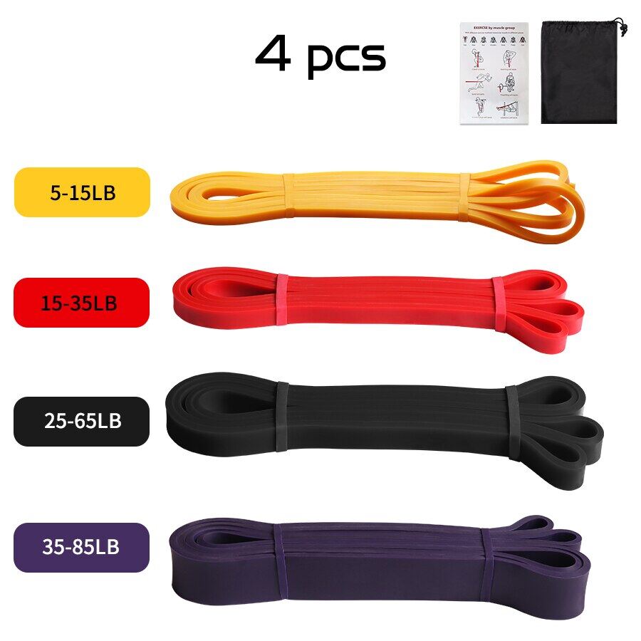 乳胶重型抗性带弹性弹性运动带，用于运动力量拉力辅助辅助辅助锻炼普拉提健身设备