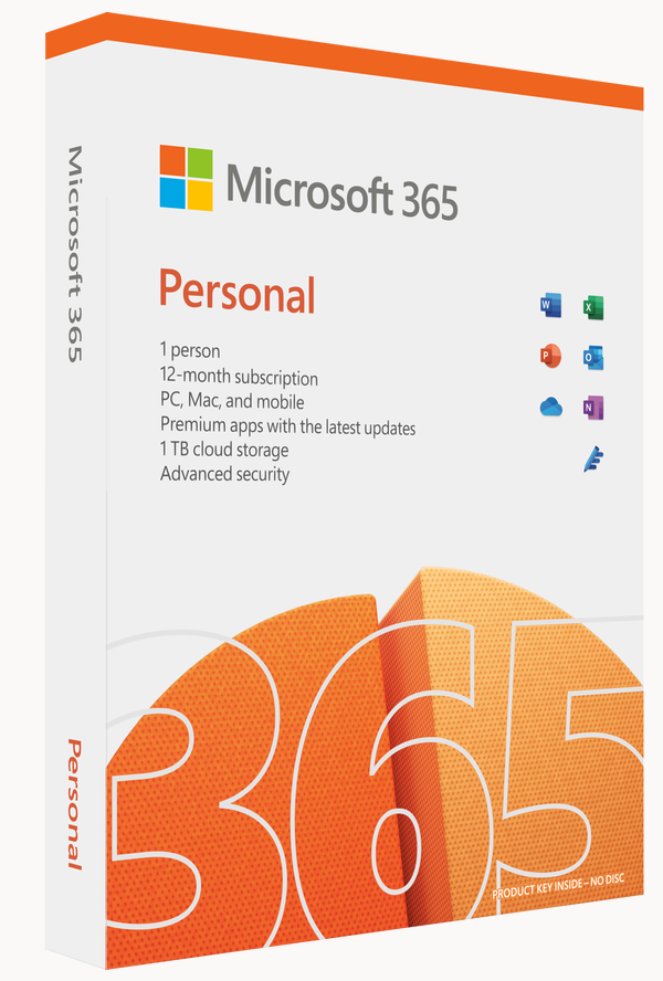 Microsoft M365个人英语订阅1yr Medialess P8