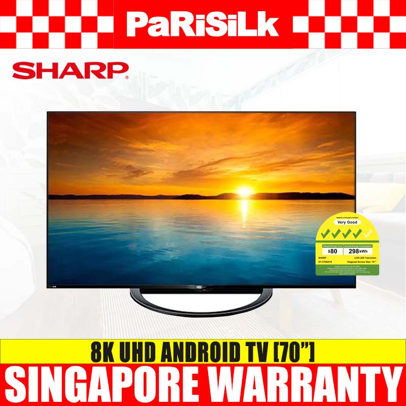 （笨重）Sharp 8T -C70AX1X 8K UHD Android TV（70inch） -  4个滴答 +免费送货 +免费安装（表顶部设置）
