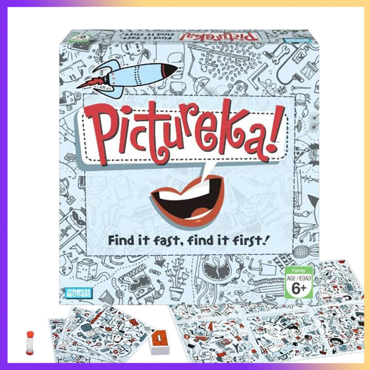 PictureKa-视觉藏匿并寻求家庭棋盘游戏|有趣的竞争纸牌游戏| 2-6个玩家派对游戏|亲子玩具，适合孩子和青少年