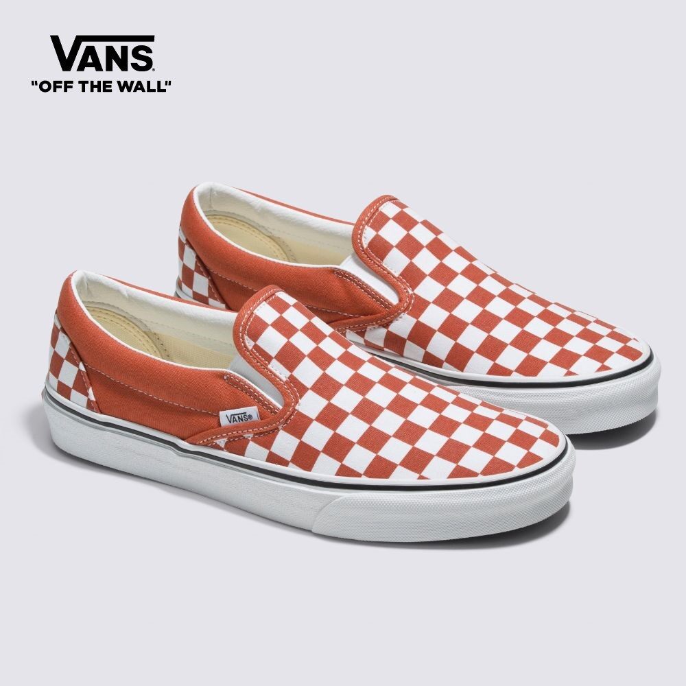 Vans Checkerboard Classicslip-on男士（美国官方大小）橙色VN0A7Q5DGWP1