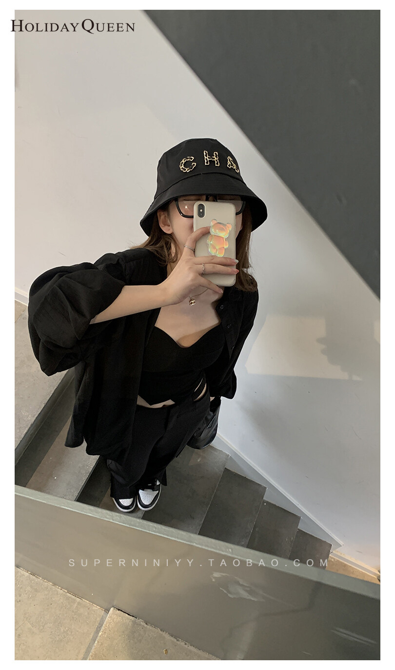 假日不规则质地夏季挂凉凉爽松散长袖衬衫防晒衬衫女性夏季夏季免费送货hq1419