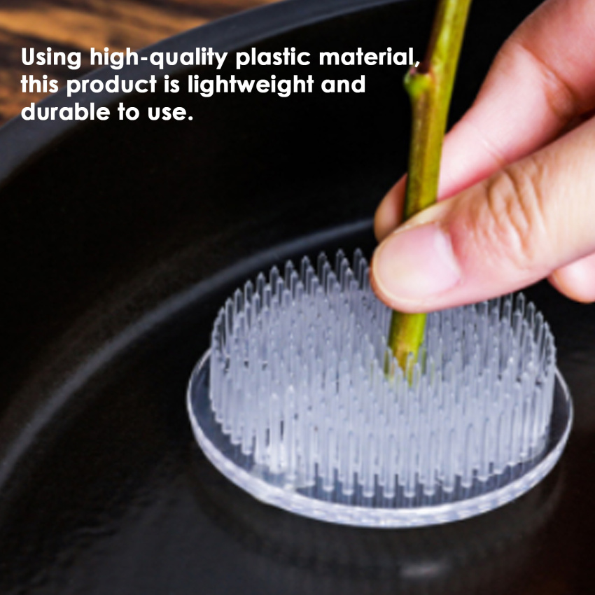 插入基地ikebana架别针艺术固定工具圆形花青蛙支架艺术固定工具花卉安排