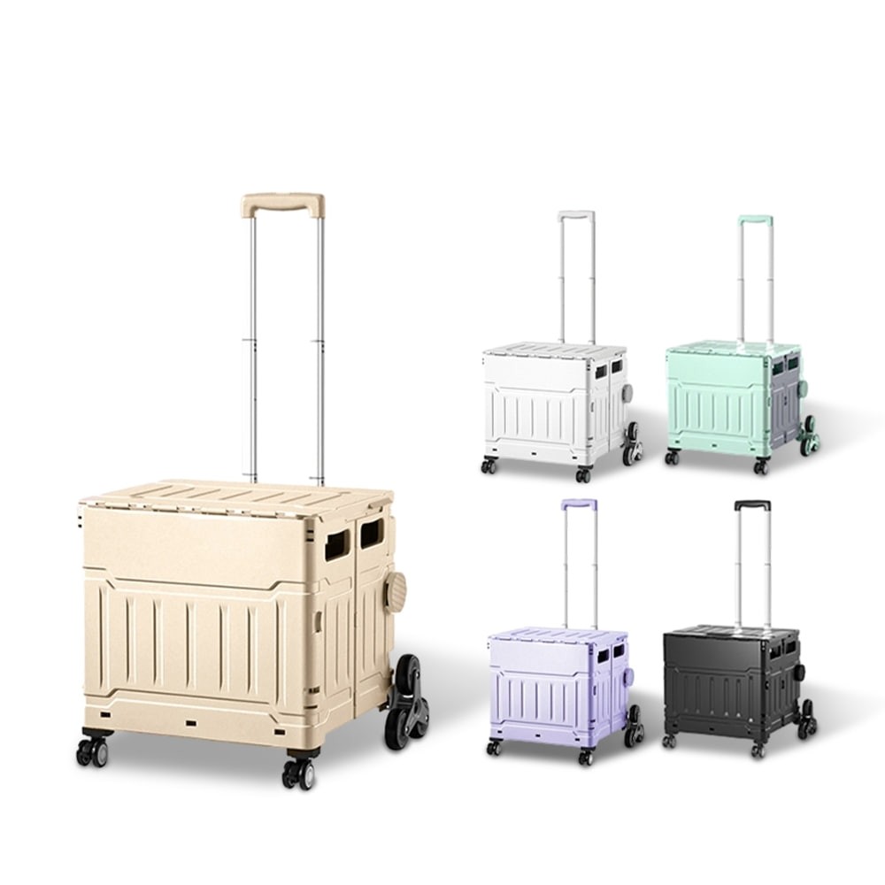 折叠购物收纳车 可爬楼梯购物车 家庭菜篮车 购物车 买菜车 折叠手推车 收纳箱 收纳篮 折叠拉车 手拉车 推车